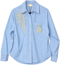 Blusa manga Larga con aplicaciones aperladas