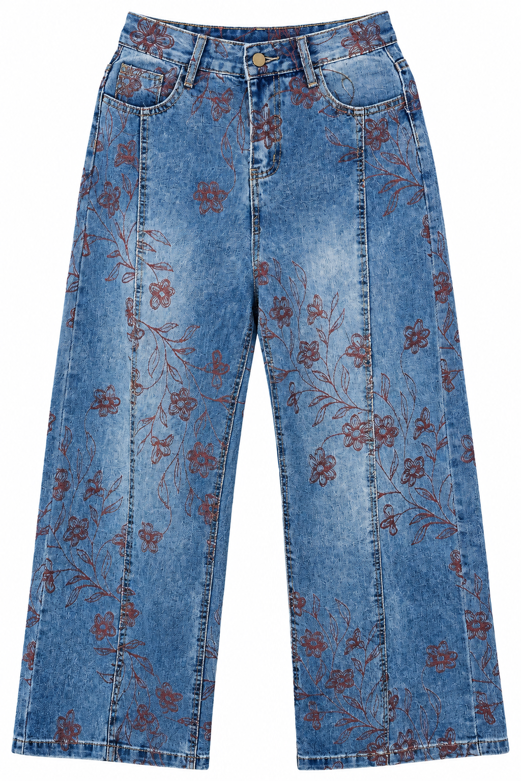 Jeans detalle flores